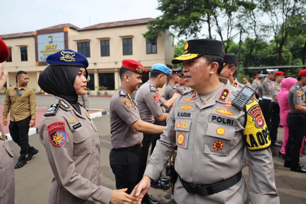 Kapolda Banten Pimpin Upacara Kenaikan Pangkat Polri Polda Banten Periode 1 Januari 2024