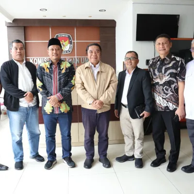 Kunjungi KPU, (Pj) Gubernur Banten Al Muktabar Bahas Perkembangan Persiapan Pemilu