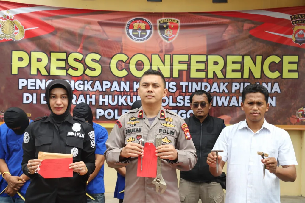 Unit Reskrim Polsek Ciwandan Tangkap Pelaku Curanmor