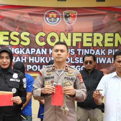 Unit Reskrim Polsek Ciwandan Tangkap Pelaku Curanmor
