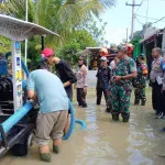 Dandim 0602/Serang Pantau Musibah Banjir Dan Berikan Bantuan Sosial Di BCP 2 Ciruas