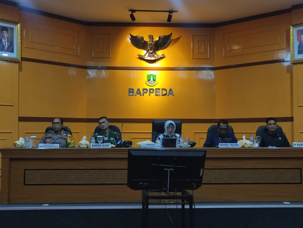 Polda Banten Ikuti Rapat Koordinasi Wilayah Dalam Rangka Kesiapan Kunjungan Presiden RI