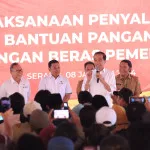 Pj Gubernur Banten Al Muktabar Dampingi Presiden RI Joko Widodo Tinjau Ketersediaan Beras