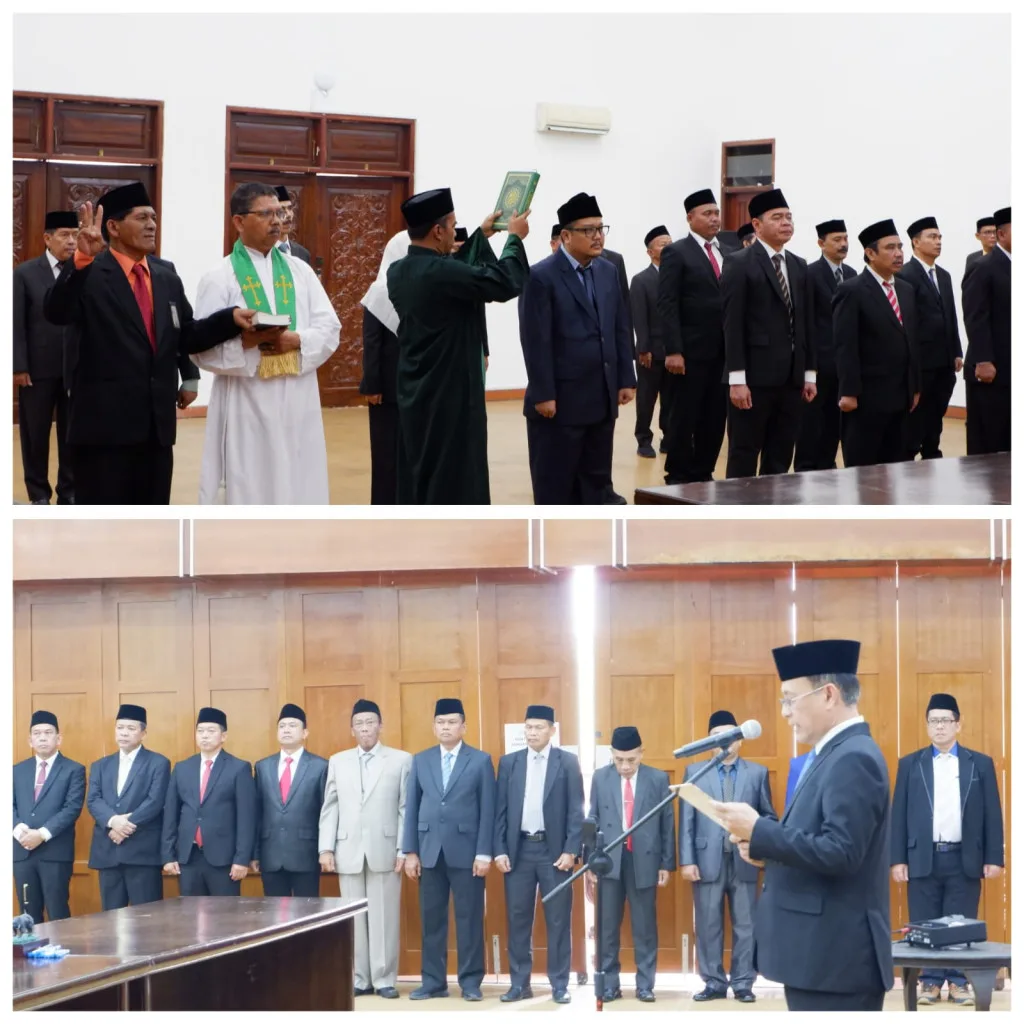 Pelantikan Pejabat Eselon III, IV, Kepala Madrasah, dan Kepala KUA di Kanwil Kemenag Prov. Banten