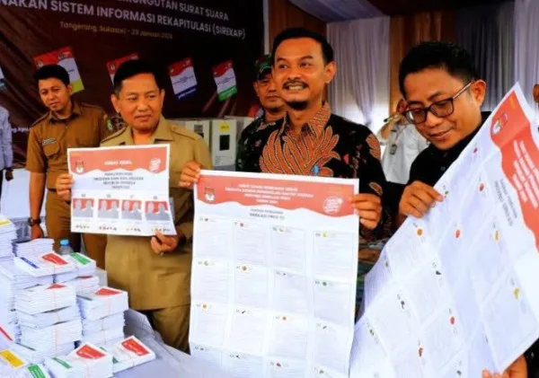 Simulasi Pemungutan Suara Pemilu 2024 di Tangerang