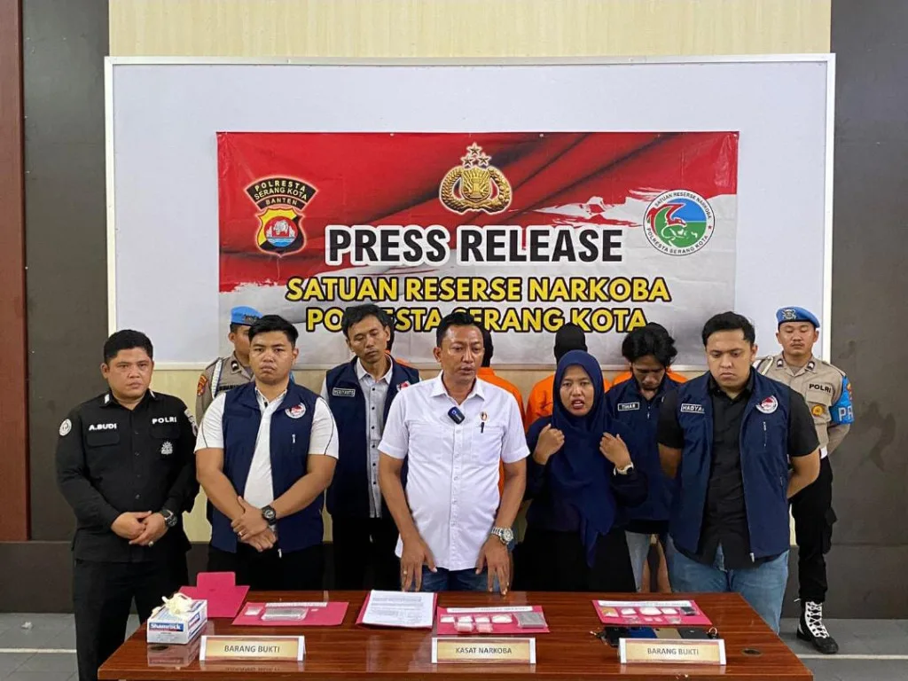 Operasi Penangkapan: Satresnarkoba Polresta Serang Kota Menggulung Jaringan Narkotika, Enam Tersangka Diamankan