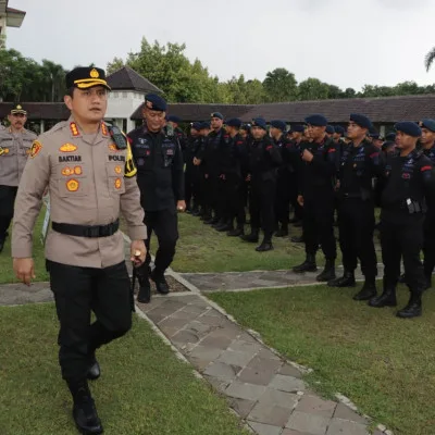 Polresta Tangerang Siap Amankan Pemilu 2024, Gelar Apel Pergeseran Pasukan