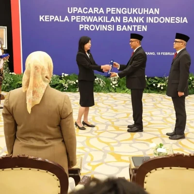 Pengukuhan Kepala Perwakilan Bank Indonesia Provinsi Banten Baru