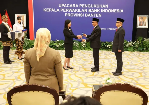 Pengukuhan Kepala Perwakilan Bank Indonesia Provinsi Banten Baru