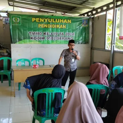 TMMD dan Pemerintah Kabupaten Serang Kolaborasi dalam Penyuluhan Pendidikan untuk Membentuk Karakter Generasi Muda