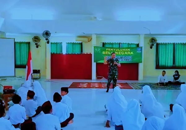 Satgas TNI Manunggal Membangun Desa (TMMD) Ke-119 Kodim 0602/Serang Menggelar Penyuluhan Bela Negara