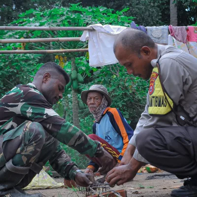 TNI Manunggal Membangun Desa (TMMD) Ke 119 Bersinergi dengan Pihak Kepolisian dan Masyarakat