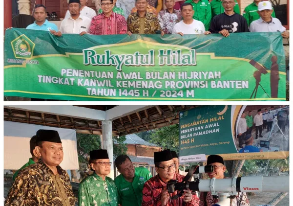 Hilal Hari ini 1445 H. Di Banten Belum Terlihat