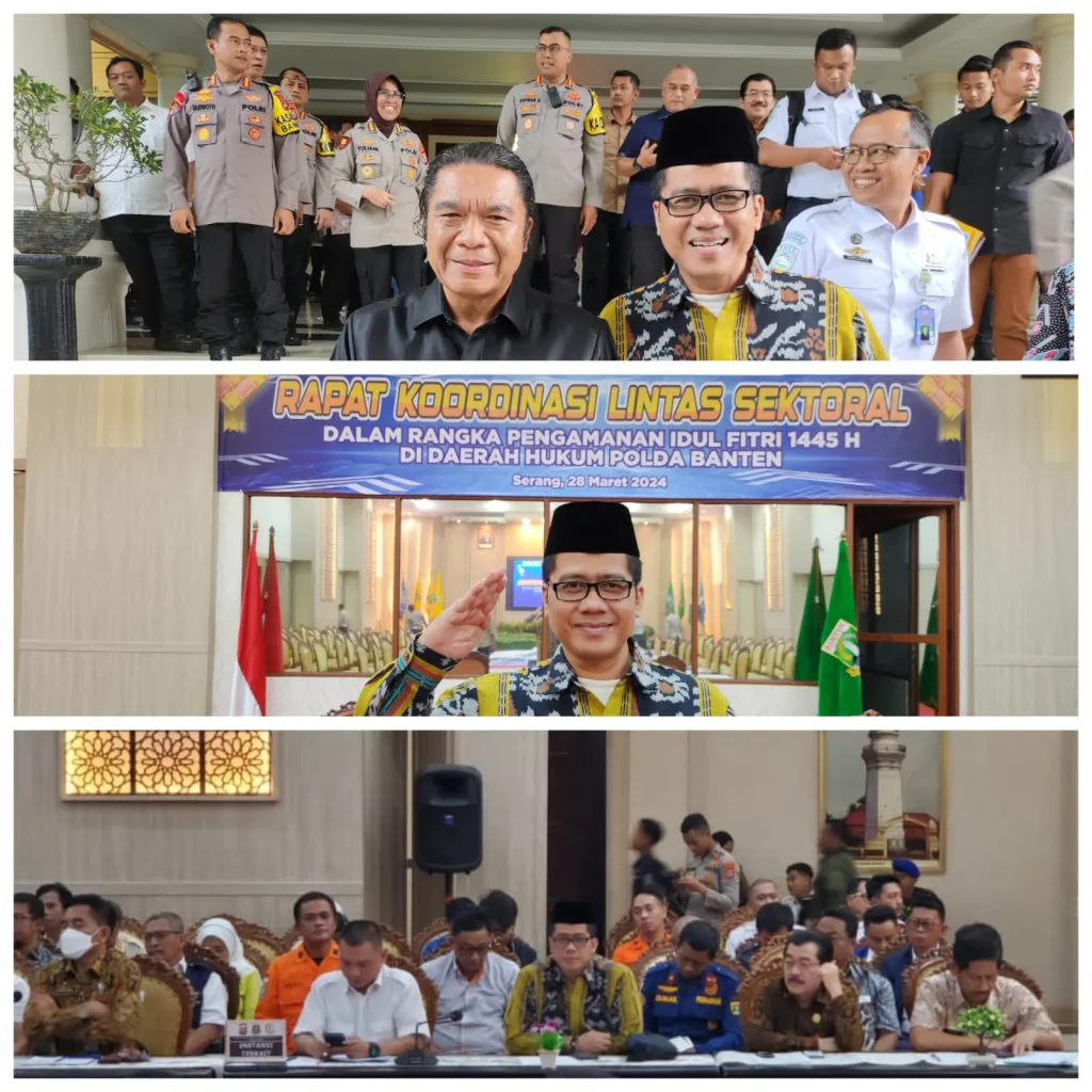 Rapat Koordinasi Lintas Sektoral dalam Rangka Pengamanan Idul Fitri 1445 H/2024 M. di Banten