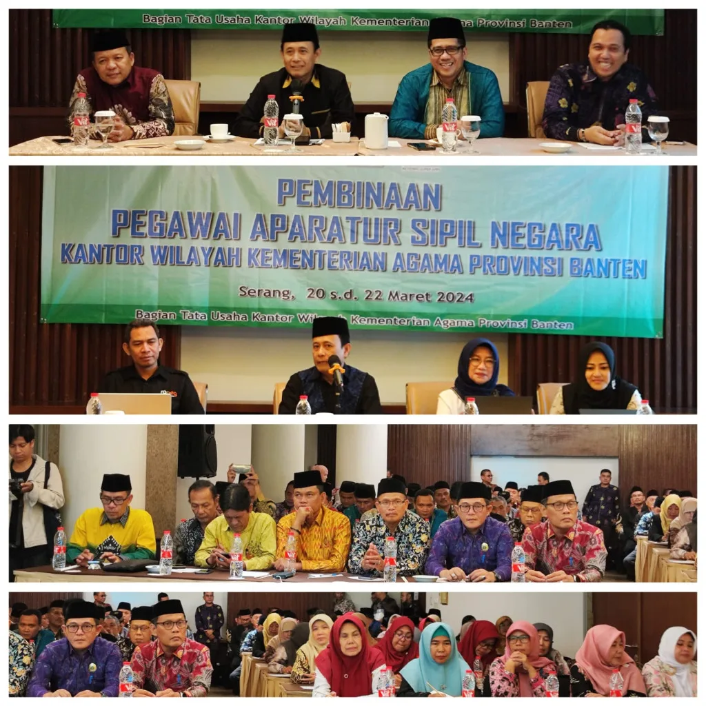 Kantor Wilayah Kementerian Agama Provinsi Banten Gelar Acara Pembinaan Pegawai Aparatur Sipil Negara