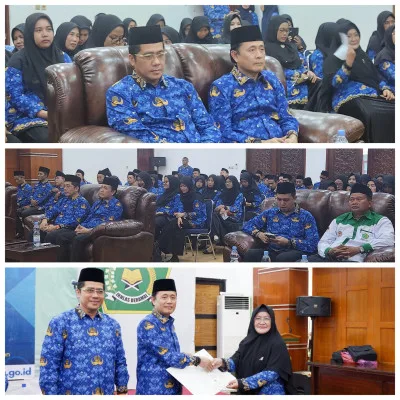 Pelantikan Pegawai Pemerintah dengan Perjanjian Kerja di Kantor Wilayah Kementerian Agama Provinsi Banten