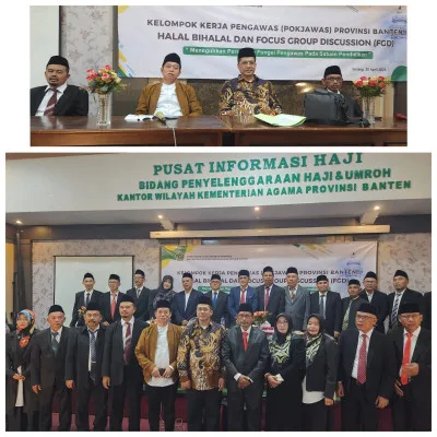 Pengukuhan Kepengurusan Kelompok Kerja Pengawas Pendidikan/Pokjawas Prov. Banten dan Pemaparan Kerjasama Pendidikan S2/S3 dengan UIN SMHB
