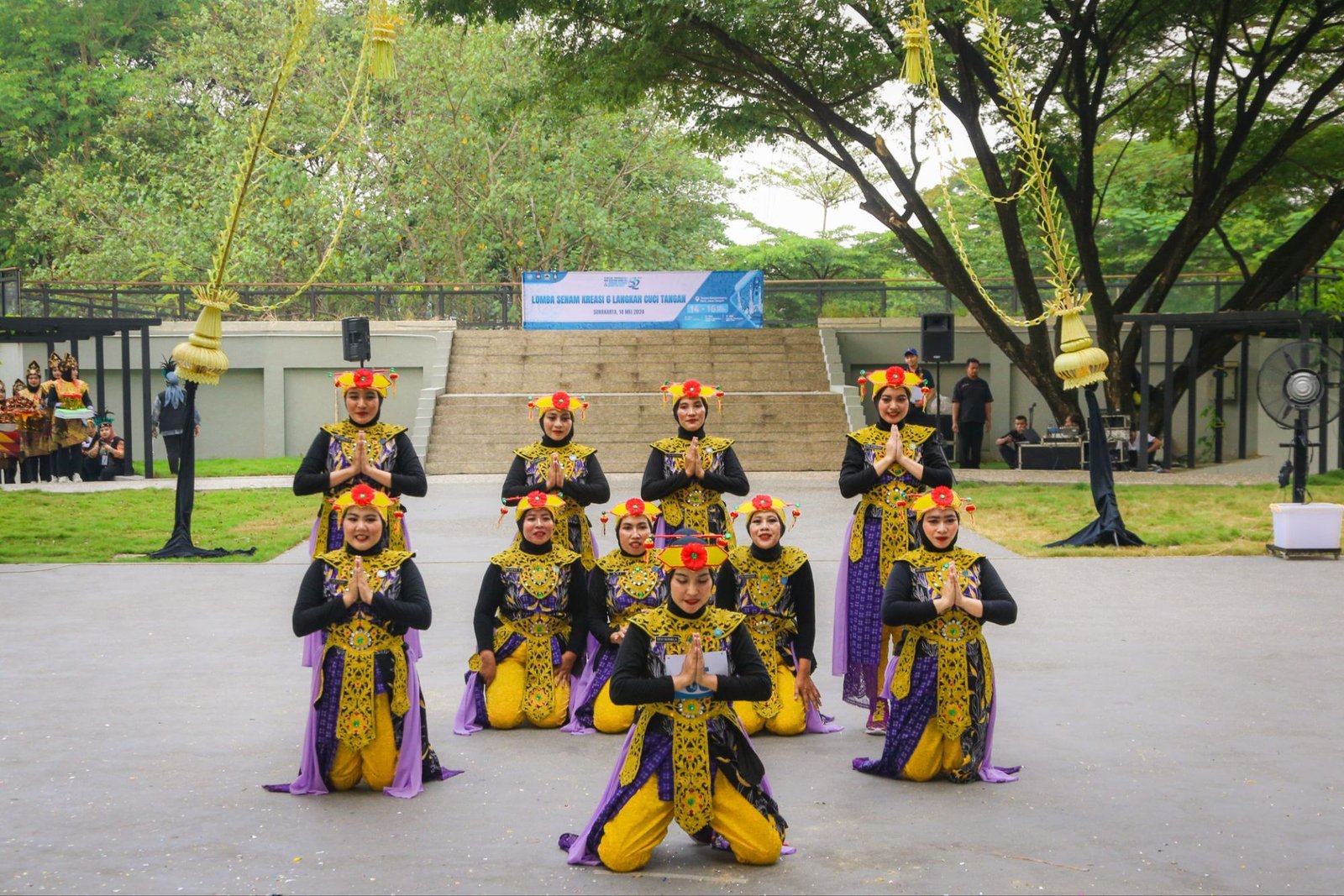 Kontingen TP PKK Provinsi Banten Kreasikan Senam 6 Langkah Cuci Tangan dalam Tari Cuking