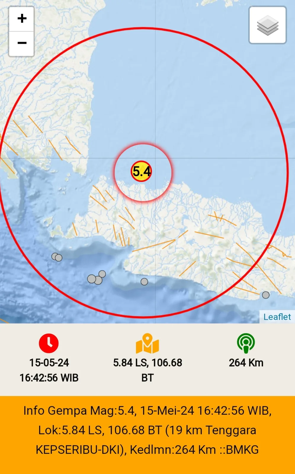 Gempa 5.4 SR di Kepulauan Seribu, DKI Jakarta: BMKG Pastikan Tidak Berpotensi Tsunami