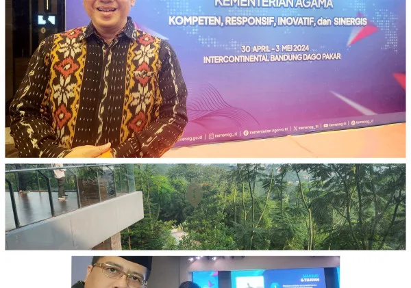 Kabag TU Kanwil Kemenag Banten Ikuti Rakornas Kehumasan Kemenag RI