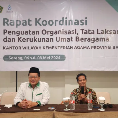 Kabag TU Kanwil Kemenag Banten Hadiri Rapat Koordinasi Ortala & KUB