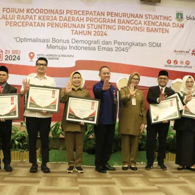 Pemerintah Kabupaten Serang Raih Sembilan Penghargaan dari BKKBN Provinsi Banten untuk Upaya Penurunan Stunting dan Pelayanan KB