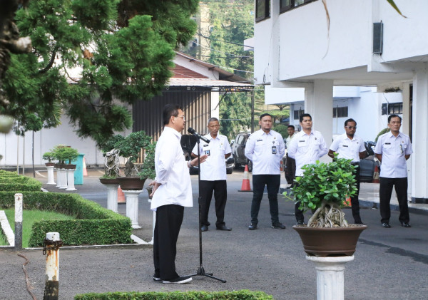 Setda Kabupaten Serang Tingkatkan Kedisiplinan dengan Apel Pagi Harian
