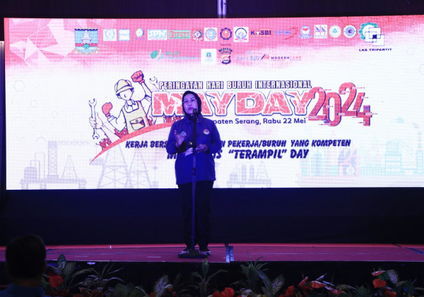 Komunikasi Kunci Kondusifnya Investasi: Bupati Serang Ratu Tatu Chasanah dalam Peringatan Mayday 2024