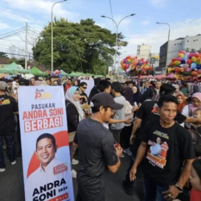 Andra Soni, Calon Gubernur Banten 2024-2029: Momentum Car Free Day untuk Sosialisasi dan Bagi-Bagi 1.000 Susu dan Roti Gratis