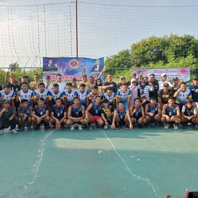 Kibin Raih Juara I Turnamen Voli Karang Taruna Kabupaten Serang 2024, Anyer Tempati Posisi Kedua