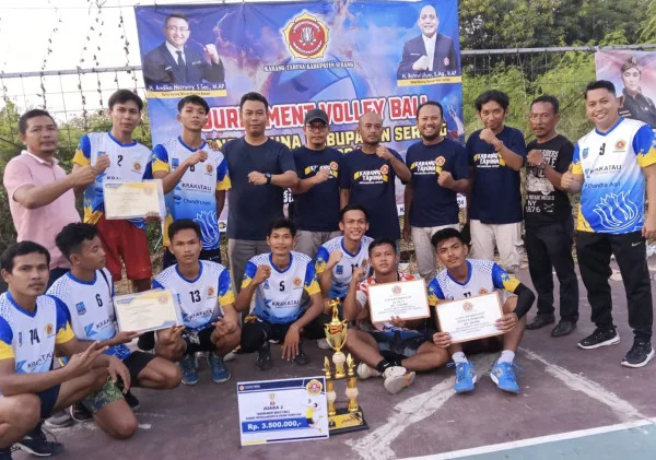 Kemenangan Kibin di Turnamen Bola Voli Karang Taruna Kabupaten Serang 2024