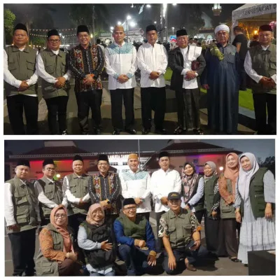 Kakanwil & Kabag TU Kanwil Kemenag Banten Kunjungi Rombongan Calon Haji