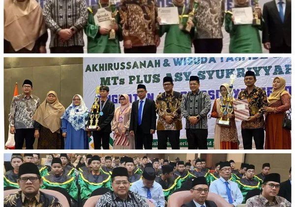 Kabag TU Kanwil Kemenag Banten Iwan Falahudin Hadiri Wisuda Siswa MTs Plus Asy-Syukriyah Kota Tangerang