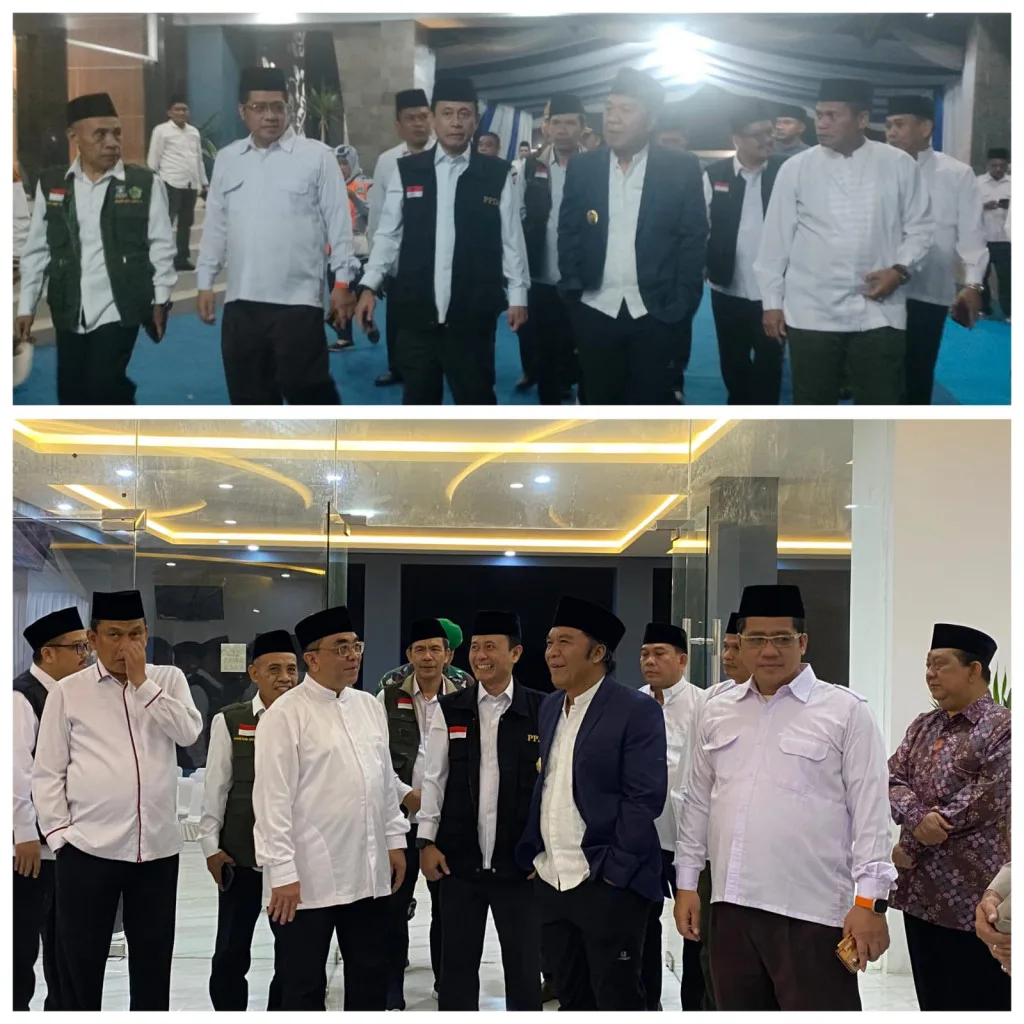 Pj Gubernur & Kakanwil Kemenag Prov. Banten Sambut Kedatangan Jamaah Haji Rombongan I di Grand El-Hajj Cipondoh Tangerang