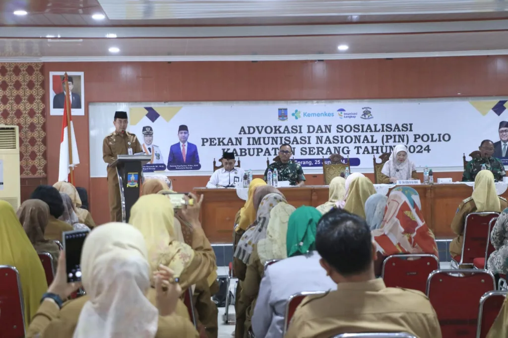 Pemkab Serang Targetkan Capai 95% Imunisasi Polio pada PIN 2024