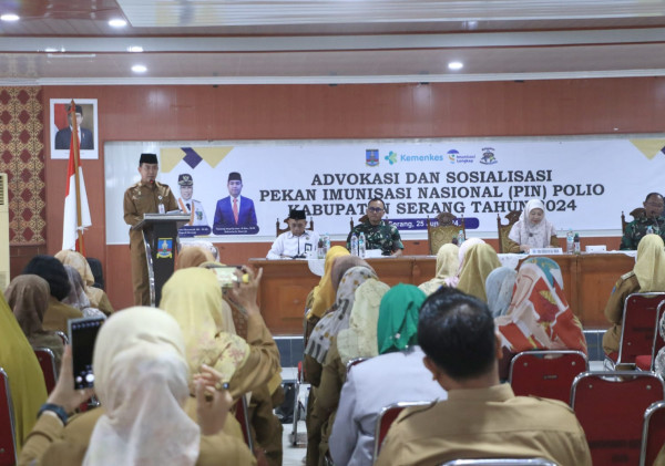 Pemkab Serang Targetkan Capai 95% Imunisasi Polio pada PIN 2024