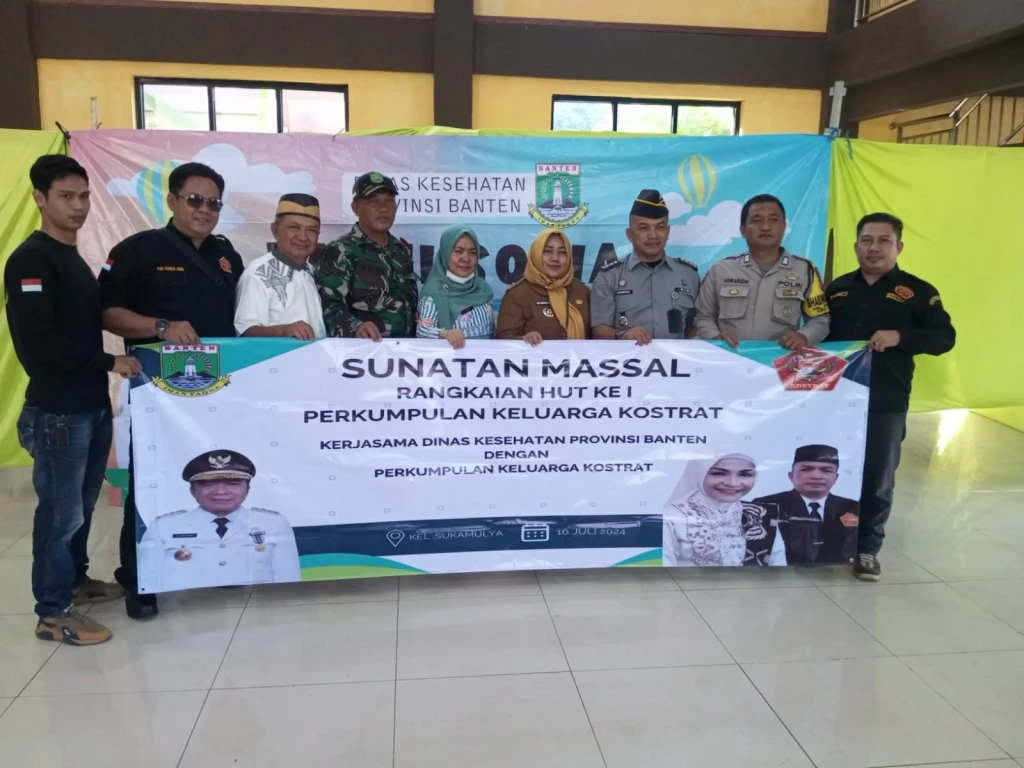 Perayaan HUT Ke-1 Perkumpulan Keluarga Masyarakat Sumbagsel (KOSTRAT) : Khitanan Massal di Sukamulya Kab. Tangerang Berjalan Sukses