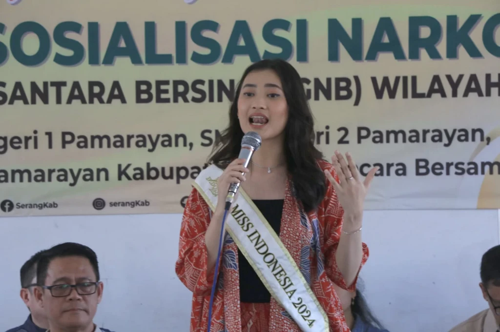 Sosialisasi Bahaya Narkotika: GNB dan BNN Banten Edukasi Siswa di Pamarayan dengan Motivasi dari Putri Indonesia