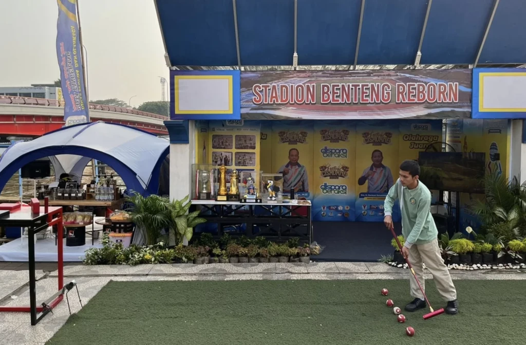 Festival Cisadane 2024: Booth Dispora Kota Tangerang Tarik Perhatian dengan Wahana Gateball Gratis