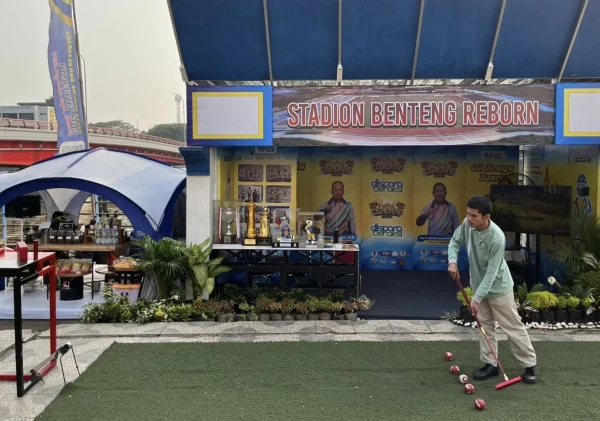 Festival Cisadane 2024: Booth Dispora Kota Tangerang Tarik Perhatian dengan Wahana Gateball Gratis