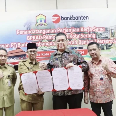 Bank Banten dan Pemkot Serang Tandatangani MoU untuk Pemindahan RKUD