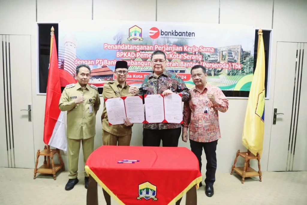 Pemerintah Kota Serang dan Bank Banten Resmi Kerjasama Pemindahan RKUD