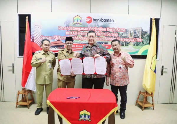 Pemerintah Kota Serang dan Bank Banten Resmi Kerjasama Pemindahan RKUD