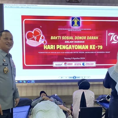 Kemenkumham Banten dan PMI Kabupaten Serang Kolaborasi dalam Donor Darah untuk Berikan Manfaat Signifikan