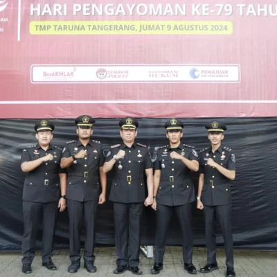 Kepala Rutan Kelas IIB Serang Hadiri Upacara Tabur Bunga dalam Peringatan Hari Pengayoman ke-79