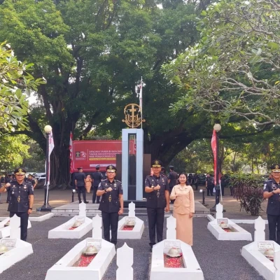 Kepala Lapas Kelas IIA Cilegon Hadiri Upacara Tabur Bunga dalam Peringatan Hari Pengayoman ke-79 di TMP Taruna Tangerang