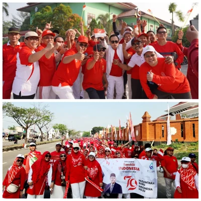Kanwil Kemenag Provinsi Banten Sukses Gelar Gerak Jalan Sehat dalam Rangka HUT Kemerdekaan RI ke-79