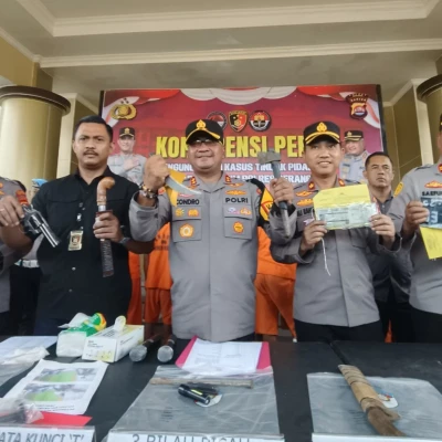 Tim Resmob Polres Serang Tangkap Enam Pelaku Spesialis Pencurian Ternak, Tiga Ditembak karena Melawan Petugas