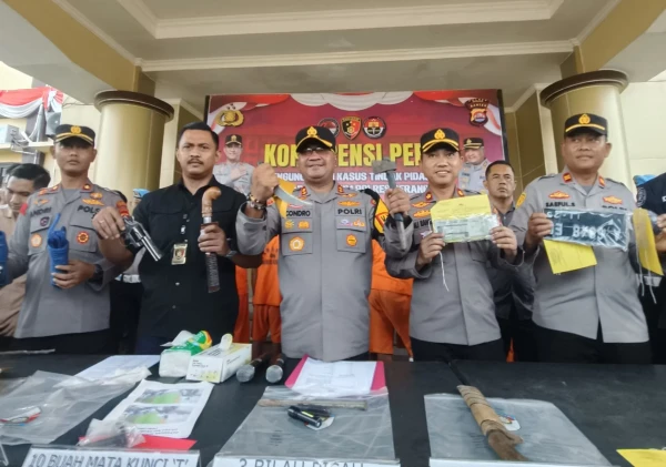 Tim Resmob Polres Serang Tangkap Enam Pelaku Spesialis Pencurian Ternak, Tiga Ditembak karena Melawan Petugas