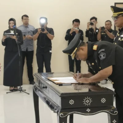 Kalapas Cilegon Hadiri Sertijab Kakanwil Kemenkumham Banten, Berikan Apresiasi dan Dukungan
